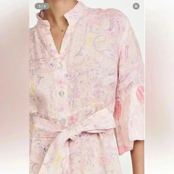 Temptation Positano // EUC Galeotta Dress in Pink Paisley - Picture 4 of 8